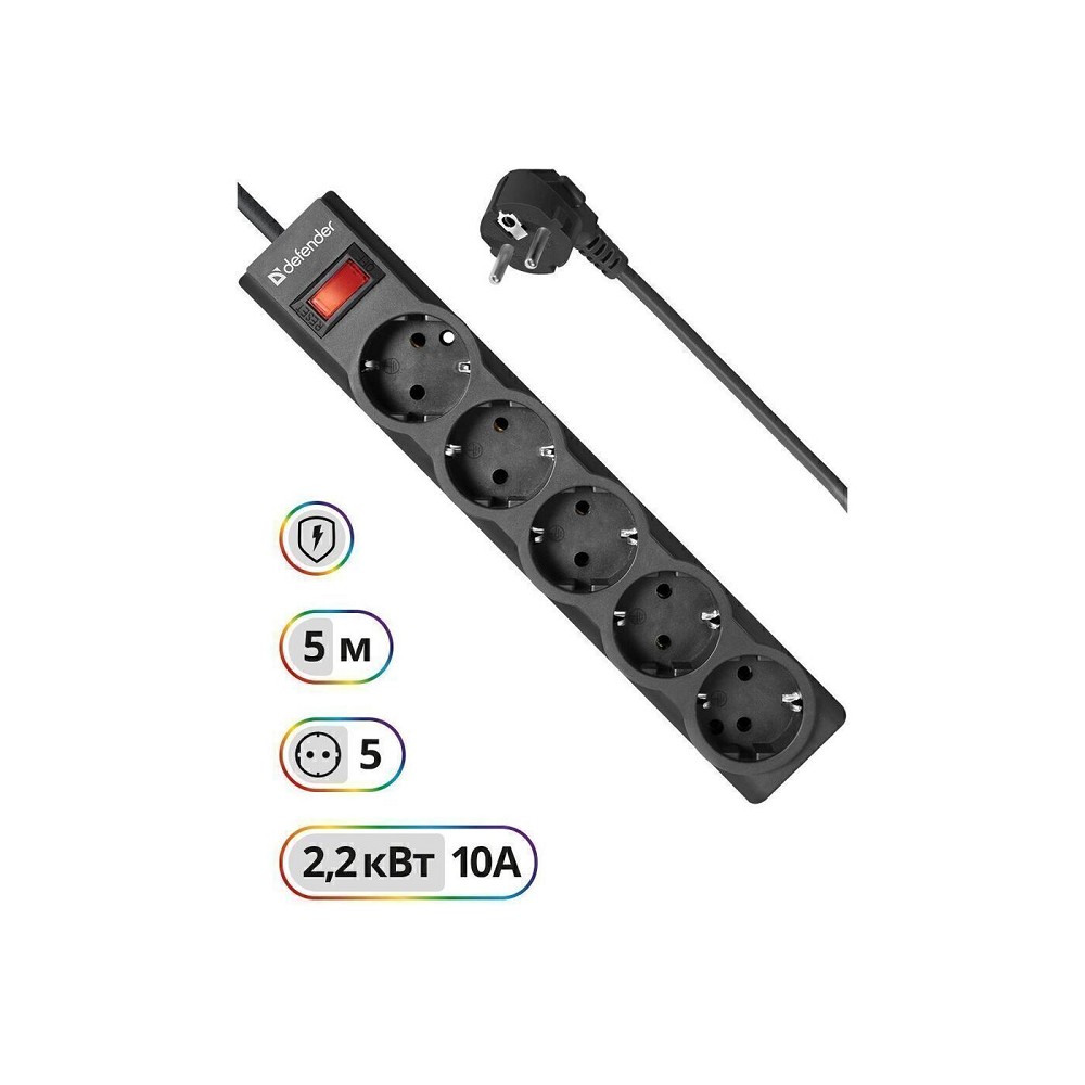 Defender ES largo (5 м, 5 розеток) арт. 99499