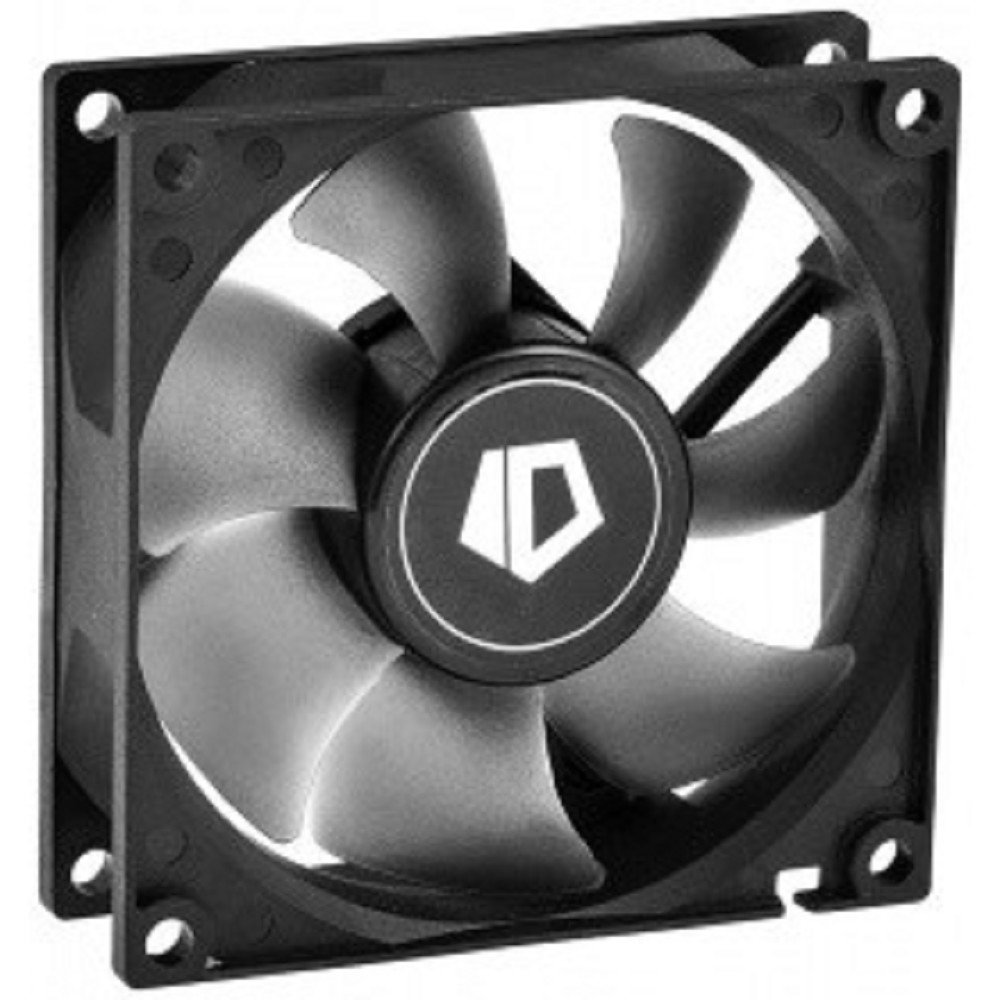ID-COOLING NO-8025-SD 80x80x25мм (136шт./кор, 3pin, черный, 2000об/мин) BOX