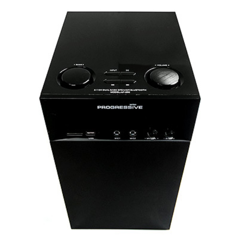 Dialog Progressive AP-250 BLACK {колонки 2.1, 50W+2*15W RMS, Караоке, Bluetooth, FM+USB+SD, Опт.вх}