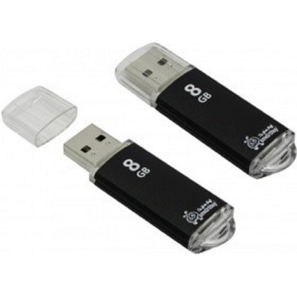Smartbuy USB Drive 8Gb V-Cut series Black SB8GBVC-K Smart buy