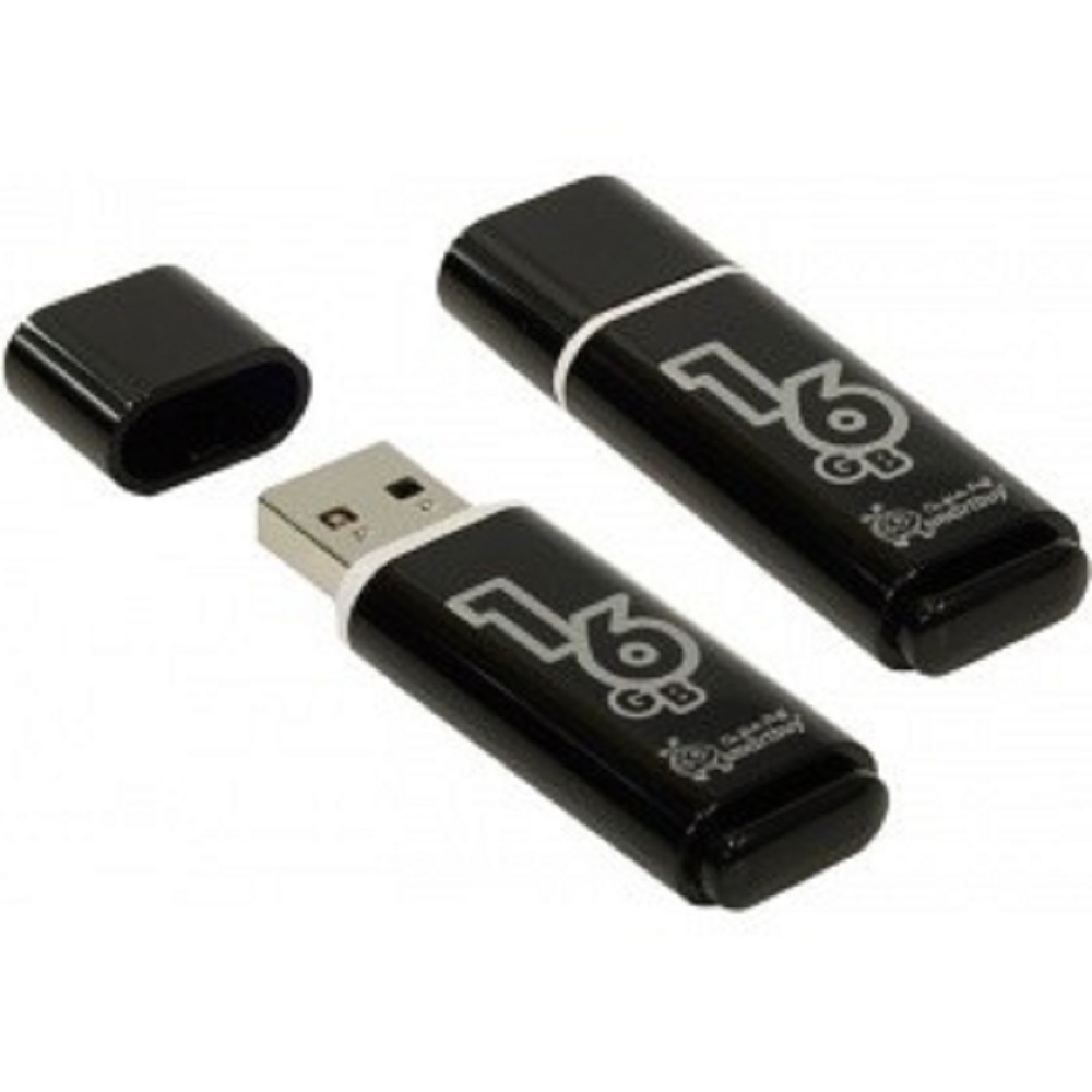 Smartbuy USB Drive 16Gb Glossy series Black SB16GBGS-K Smart buy