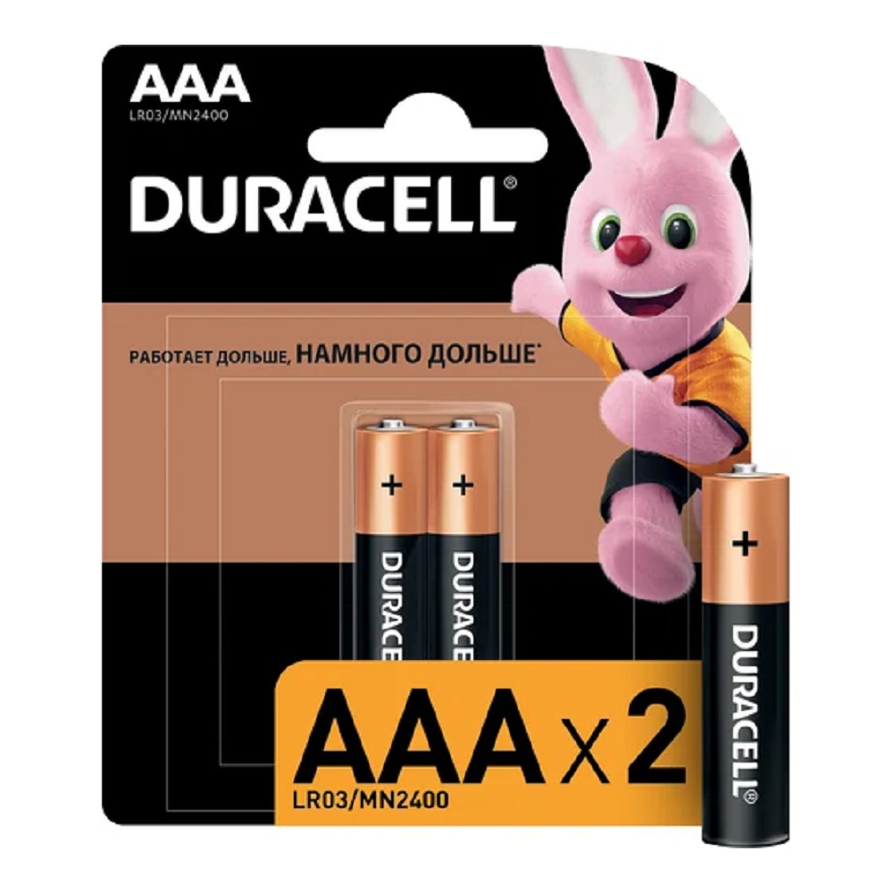 Duracell LR03-2BL BASIC (24/96/14592) (2 шт. в уп-ке) арт. B0026812