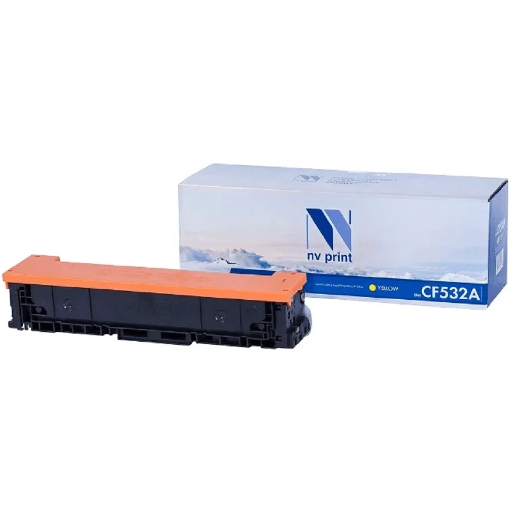 NV Print CF532A Картридж для HP CLJ Pro M154A/M180n/M181fw, Y, 0.9K арт. NV-CF532AY