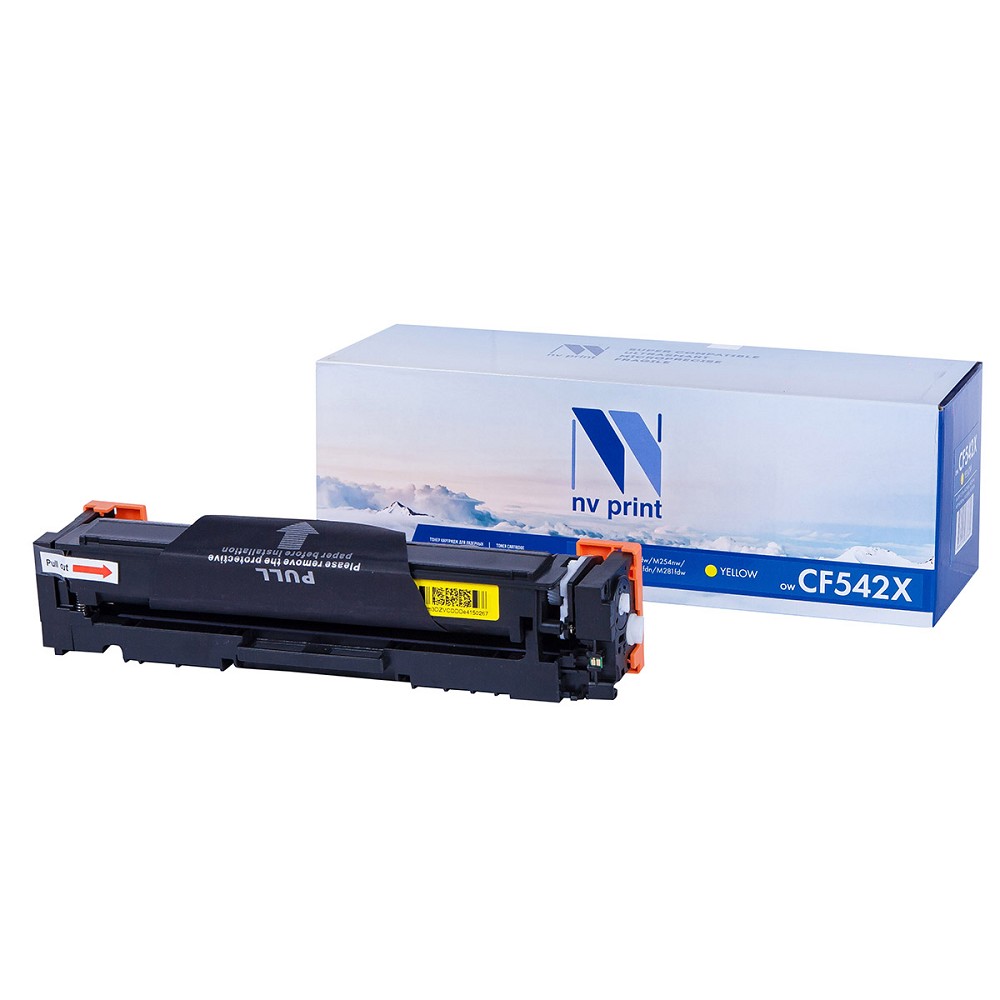 NV Print CF542X Картридж для HP CLJ Pro M254nw/dw/M280nw/M281fdn/M281fdw, Y, 2,5K арт. NV-CF542XY