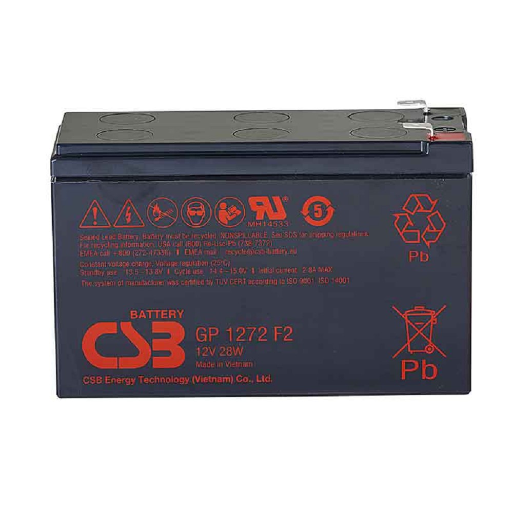 CSB Батарея GP1272 (12V 7Ah F1) арт. GP1272 F1