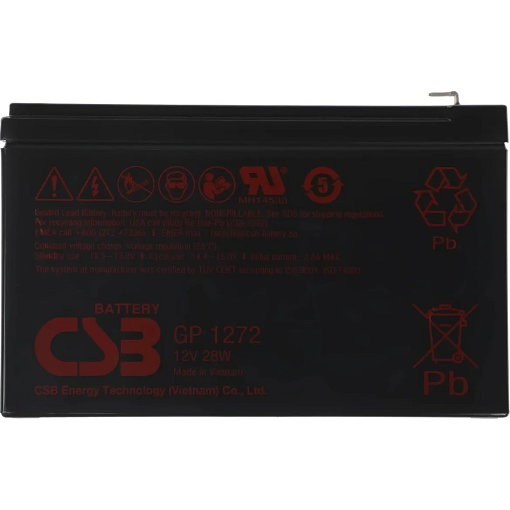 CSB Батарея GP1272 (12V 7Ah F1) арт. GP1272 F1