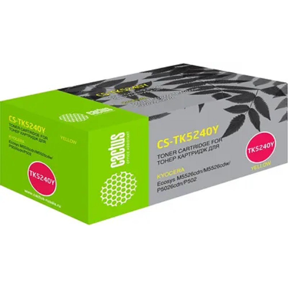 Cactus CS-TK5240Y TK-5240Y желтый (3000стр.) для Kyocera Ecosys M5526cdn/M5526cdw/P5026cdn/P5026cdw