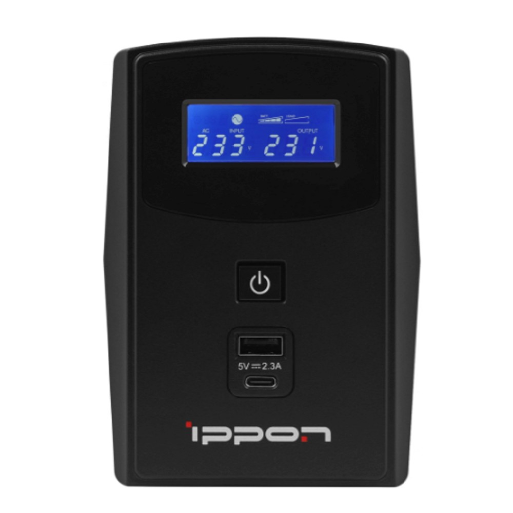 Источник бесперебойного питания Ippon Back Power Pro II 600 360Вт 600ВА черный арт. 1030300