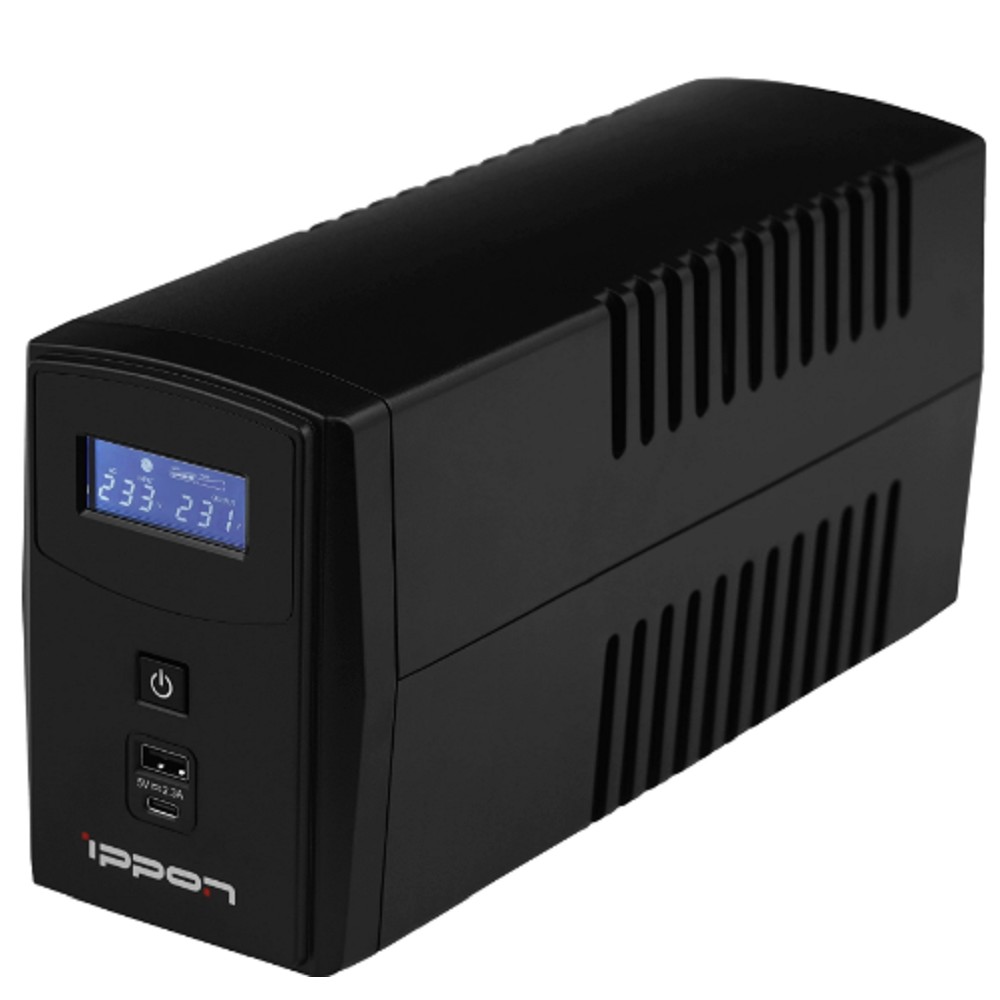 Источник бесперебойного питания Ippon Back Power Pro II 600 360Вт 600ВА черный арт. 1030300