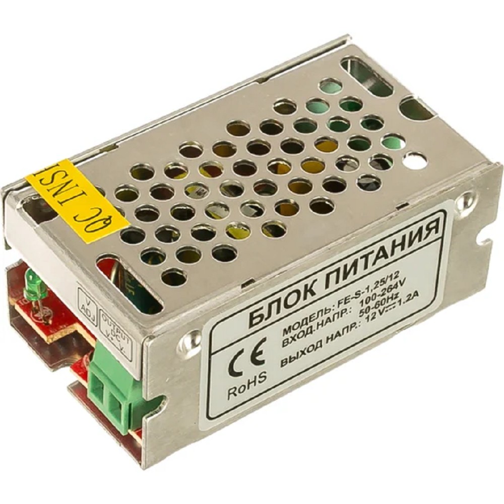 Блок питания AC/DC Falcon Eye FE-S-1,25/12 11.5В 13.55В 15Вт