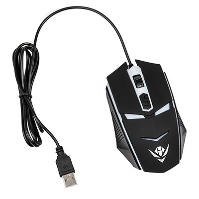 Мышь MOG-02U Nakatomi Gaming mouse - игровая, 4 кнопки + ролик, 7-ми цветная подсветка, USB, черная Dialog