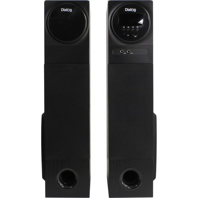 Dialog Progressive AP-2300 BLACK - акустические колонки 2.0, 2*40W RMS, Bluetooth, FM+USB+SD reader