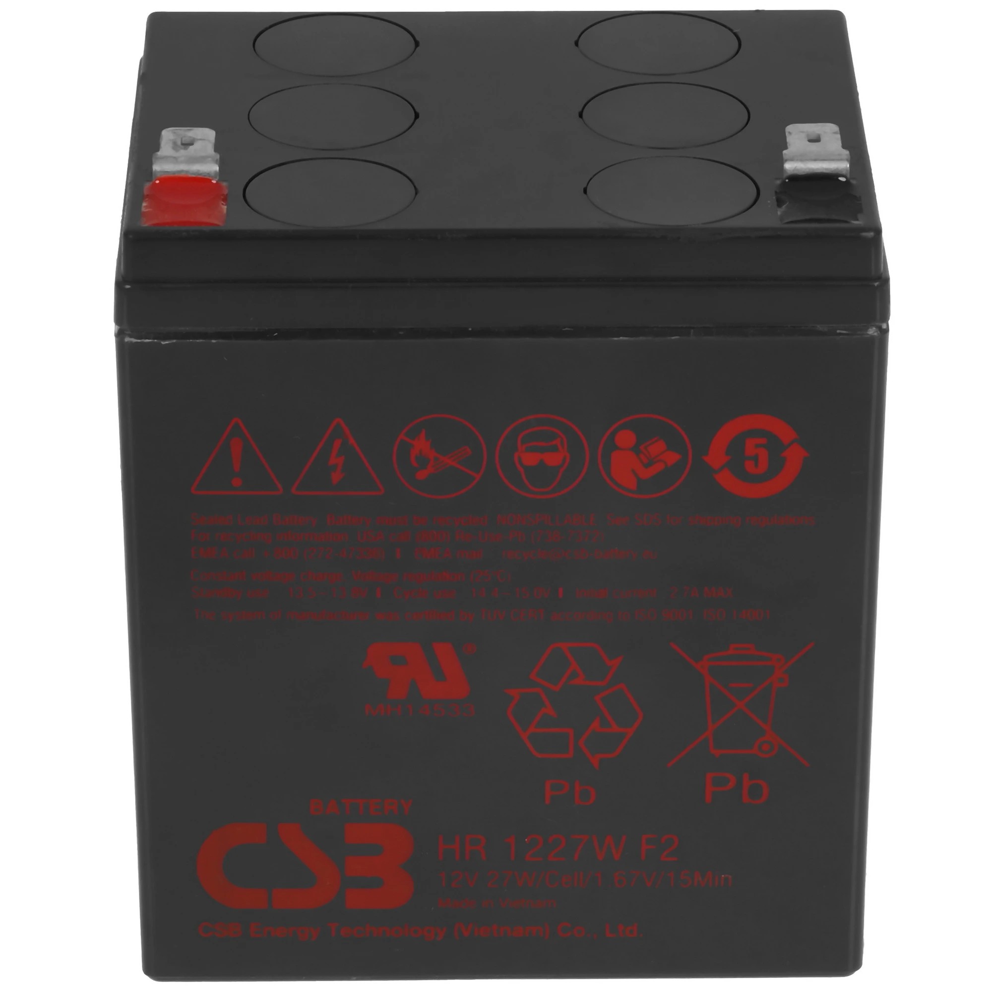 CSB Батарея HR1227W (12V 7,5Ah F2)