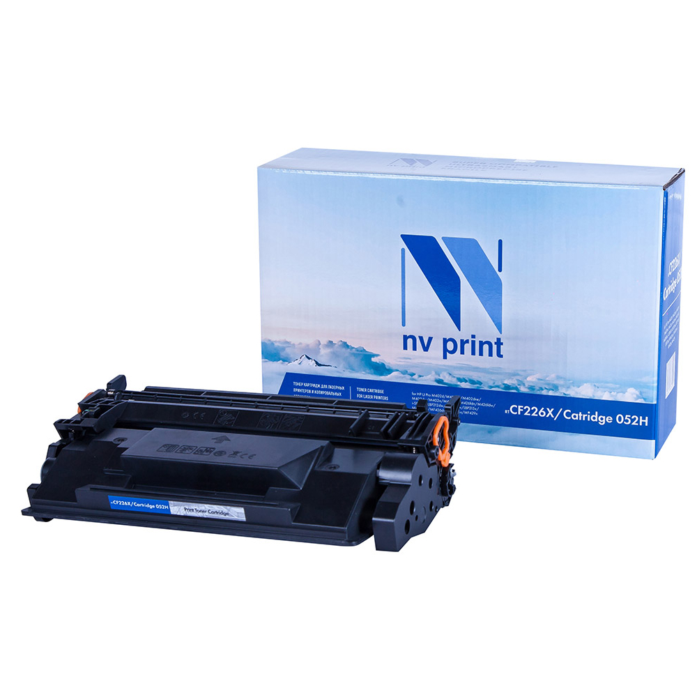 NVPrint Cartridge 052H/CF226X Картридж для CANON i-SENSYS LBP212dw/LBP214dw/LBP215x/MF421dw/MF426dw/MF428x/MF429x, HP LaserJet Pro M402d/dn/dne/dw/n/426dw/fdn/fdw 9200 стр. NV Print арт. NV-CF226X/Canon 052H