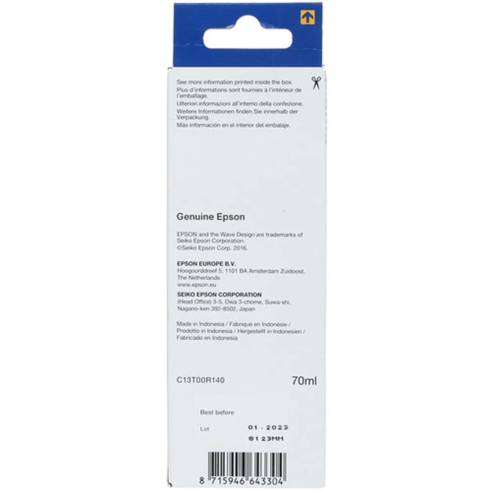 EPSON C13T00R140 Контейнер 106 с черными фото чернилами для L7160/7180, 70 мл