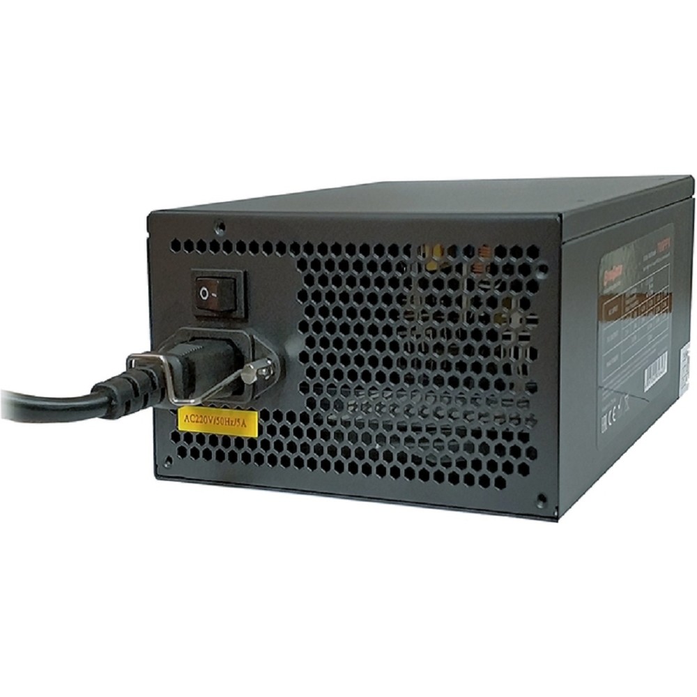 Exegate EX219463RUS-S Блок питания XP500, ATX, SC, black, 12cm fan, 24p+4p, 6/8p PCI-E, 3*SATA, 2*IDE, FDD + кабель 220V с защитой от выдергивания
