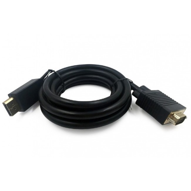 Cablexpert Кабель DisplayPort->VGA, 1,8м, 20M/15M, черный, экран, пакет (CCP-DPM-VGAM-6) Gembird