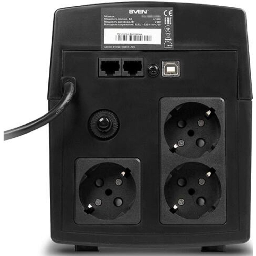 Powercom Raptor, Line-Interactive, 1025VA/615W, Tower, 4xSchuko, LCD, USB (1107532) арт. RPT-1025AP-LCD