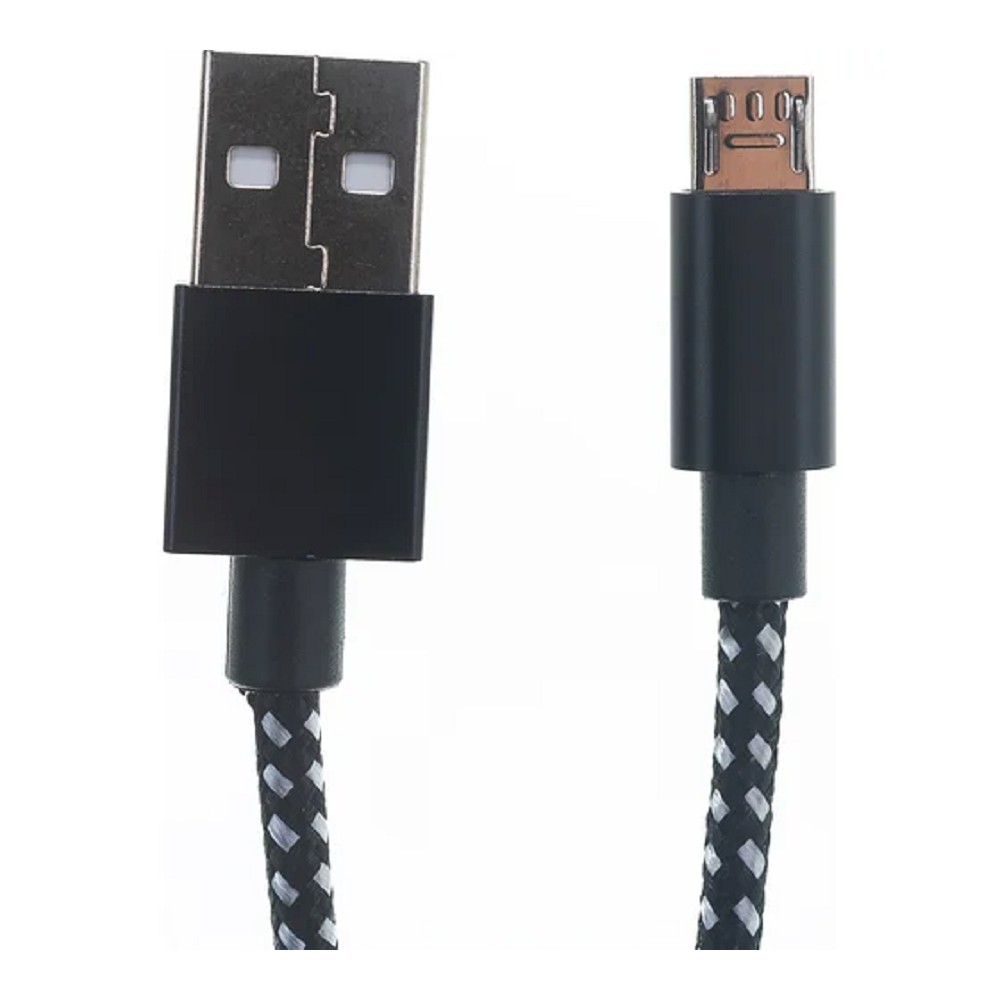 PERFEO Кабель USB2.0 A вилка - Micro USB вилка, черно-белый, длина 3 м. (U4802)