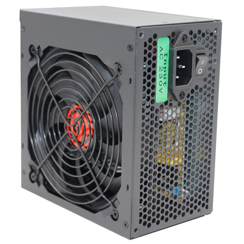 Ginzzu CB650 12CM black,24+4p,2 PCI-E(6+2), 4*SATA, 3*IDE,оплетка MB, кабель питания
