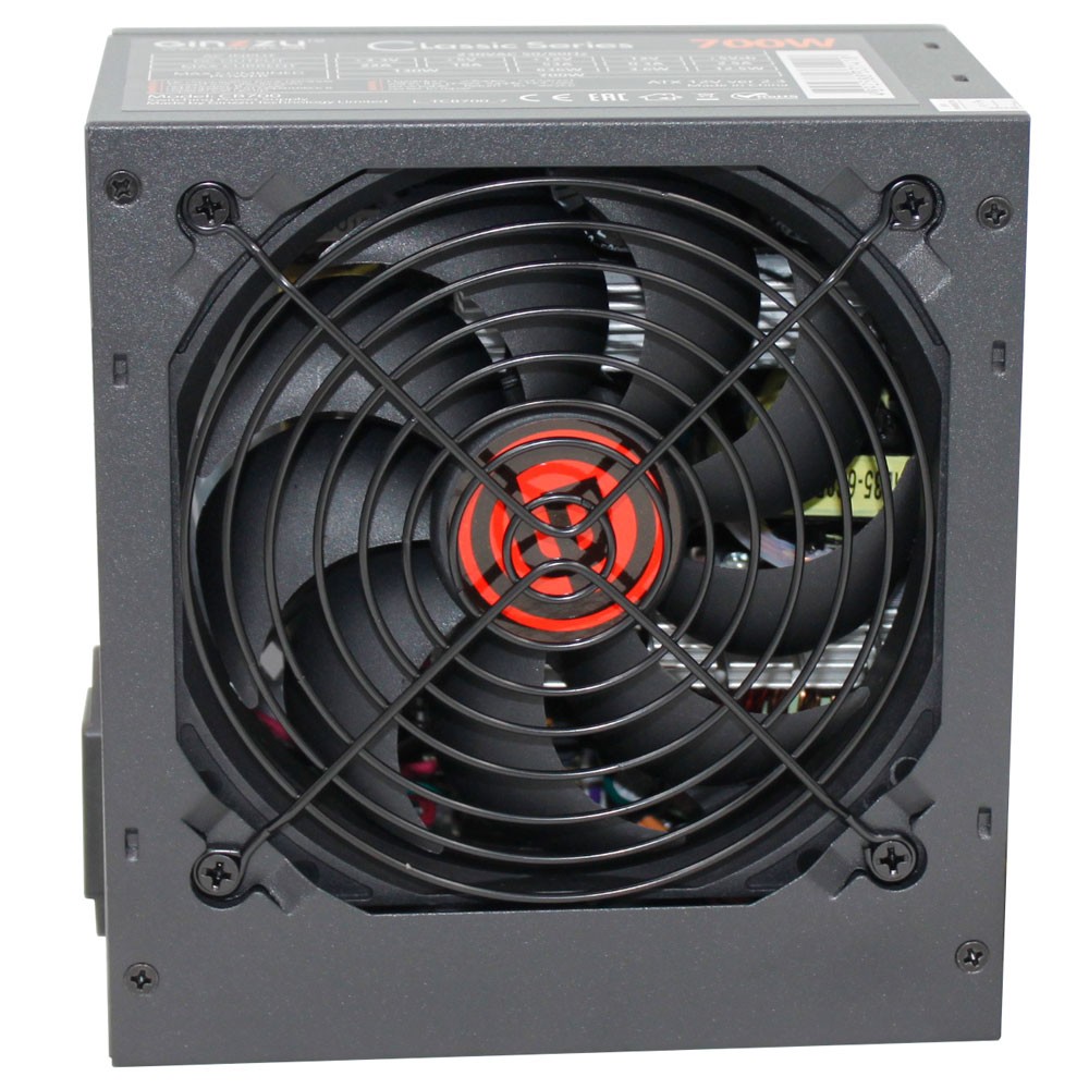 Ginzzu CB700 12CM black,24+4p,2 PCI-E(6+2), 6*SATA, 3*IDE,оплетка MB, кабель питания