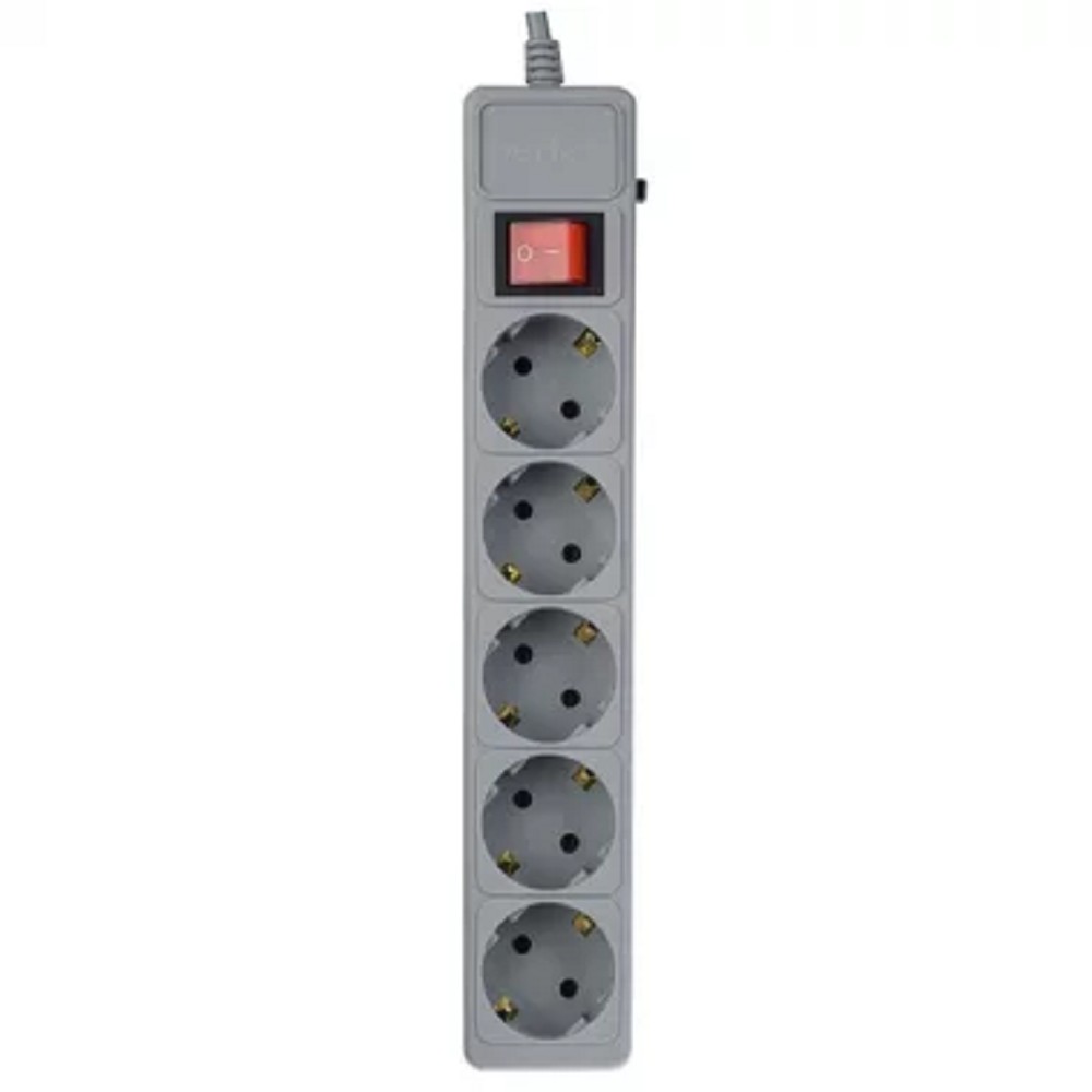 Perfeo Сетевой фильтр "POWER+",PF_A4659 (1,8м, 5 розеток, серый (PF-PP-5/1,8-G))