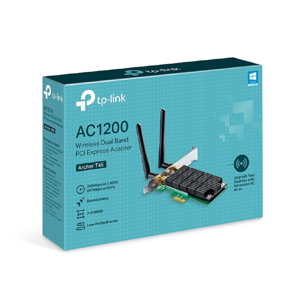 Tp-Link Archer T4E, AC1200 Dual Band Wi-Fi PCI Express Adapter