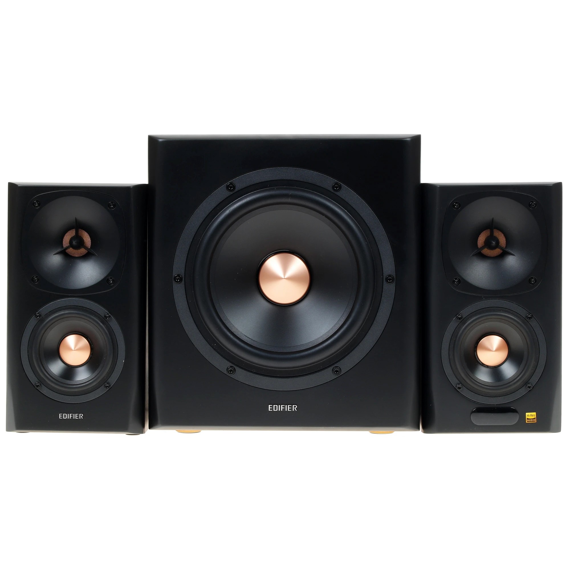 Edifier S360DB Brown {2 сат. + сабвуфер,150W RMS, 40-20000Гц, дерево, беспроводной пульт ДУ, Bluetooth aptX}