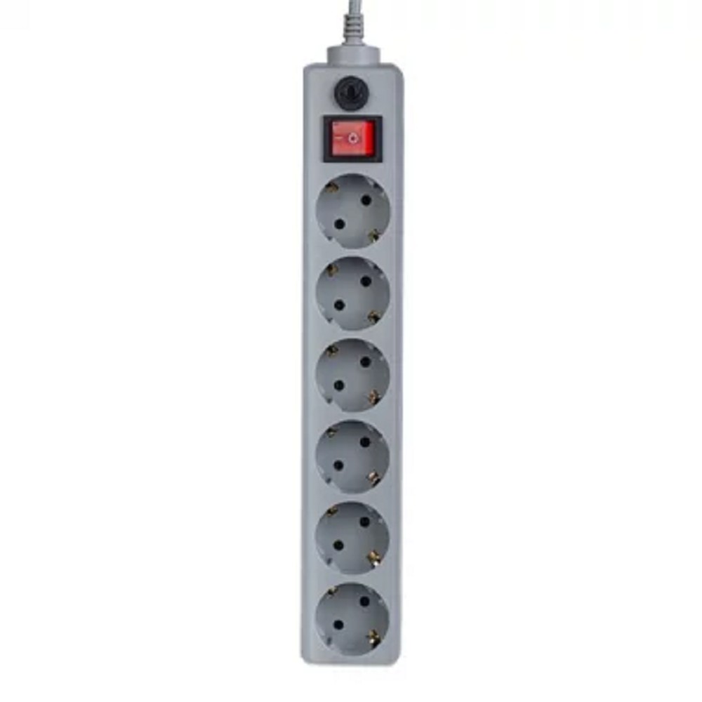 Perfeo Сетевой фильтр "POWER+",PF_A4675 (5,0м, 6 розеток, серый (PF-PP-6/5,0-G))