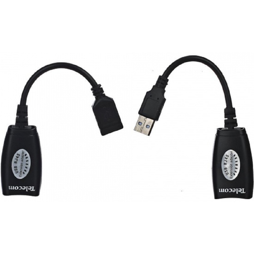 Telecom Адаптер-удлинитель USB-AMAF/RJ45, по витой паре до 45m [6926123510322] арт. TU824