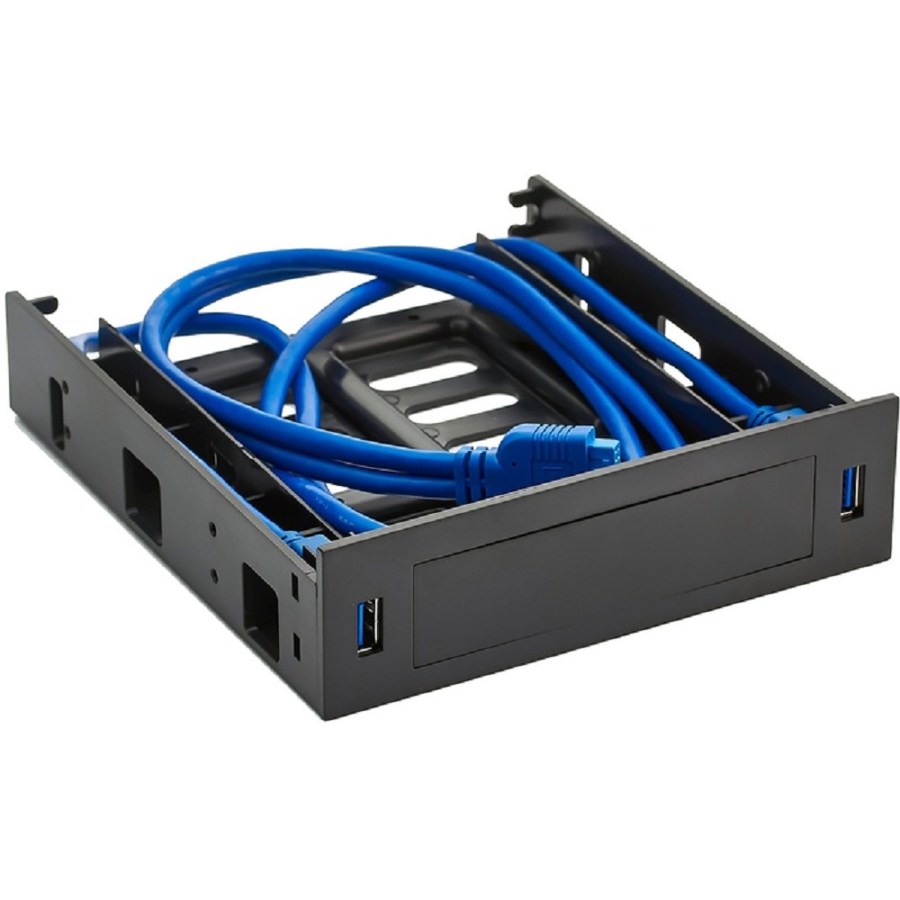 Exegate EX280445RUS Салазки (переходник) для установки HDD 2.5/3.5" в отсек 5.25" с 2*USB3.0 Exegate HD-2U3