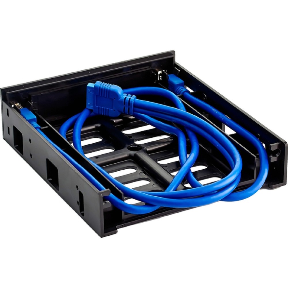Exegate EX280445RUS Салазки (переходник) для установки HDD 2.5/3.5" в отсек 5.25" с 2*USB3.0 Exegate HD-2U3