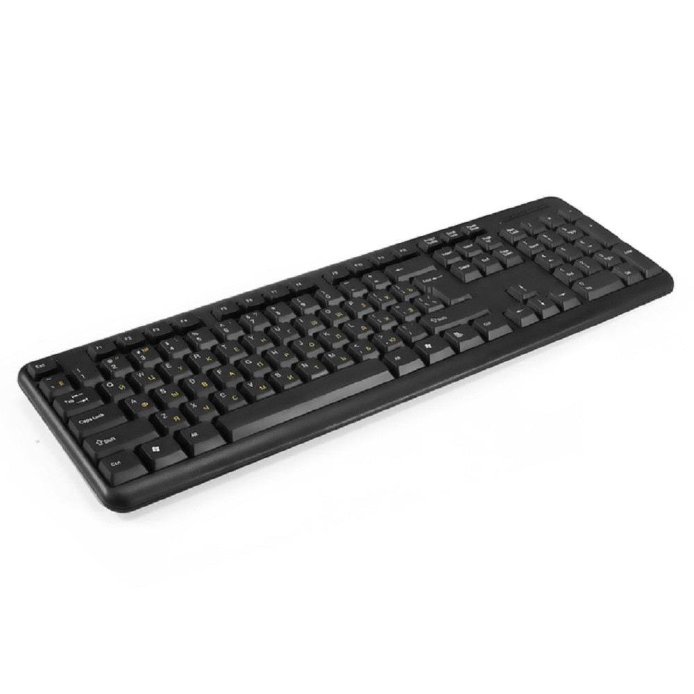 Exegate EX286178RUS Клавиатура Exegate LY-331L5 (USB, 104кл., Enter большой, шнур 2,55м, черная, OEM)