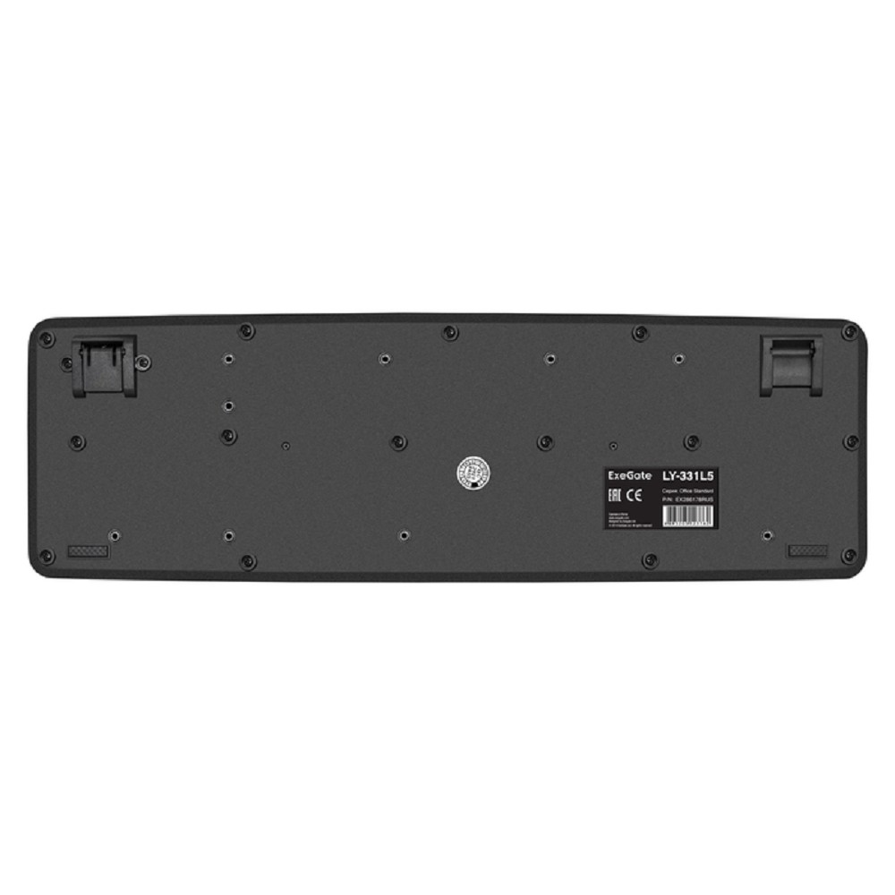 Exegate EX286178RUS Клавиатура Exegate LY-331L5 (USB, 104кл., Enter большой, шнур 2,55м, черная, OEM)