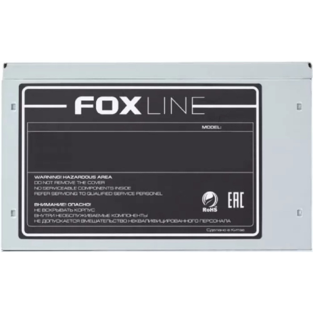 Блок питания Foxline FZ500R 500W, ATX, NOPFC, 120FAN, 2xSATA, 2xPATA, 1xFDD, 24+4 Foxconn