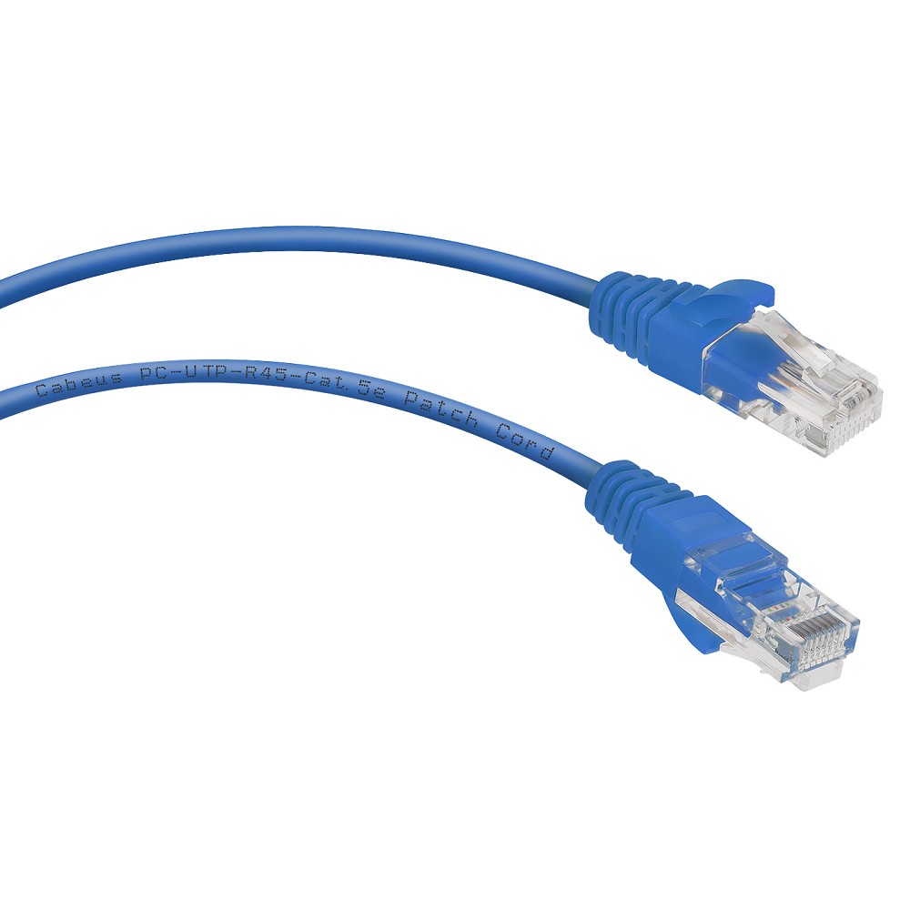 Патч-корд Cabeus арт. PC-UTP-RJ45-Cat.5e-0.15m-BL