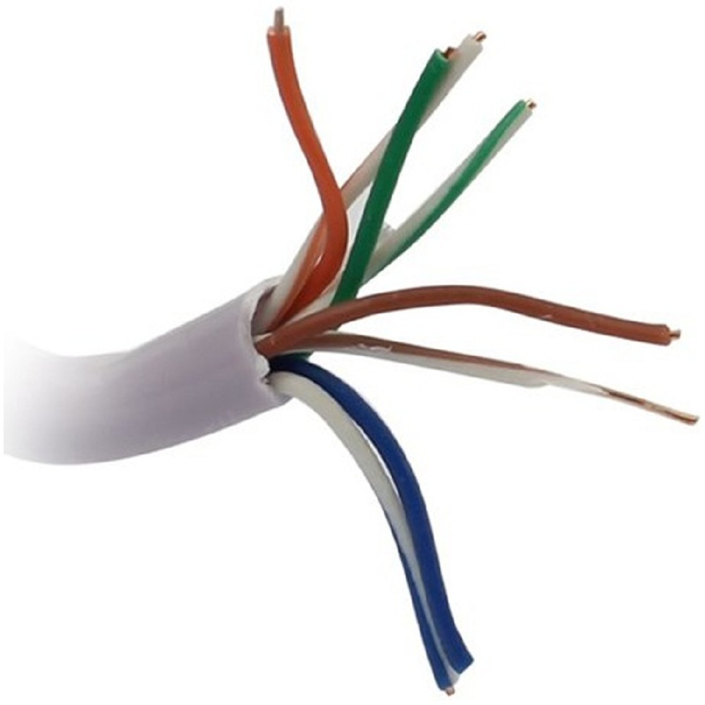 Exegate EX281818RUS Кабель Exegate Special UTP4-C5e-CCA-S26-IN-PVC-GY-100 UTP 4 пары кат.5e CCA, 26AWG, бухта 100м, серый, PVC