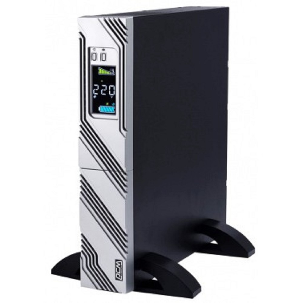 Powercom Smart-UPS SMART RT, Line-Interactive, 3000VA/2700W, Rack/Tower, 8*IEC320-C13+ 1*C19 (9 batt), Serial+USB, SNMP Slot, подкл. доп. Батарей (1157690) арт. SRT-3000A LCD