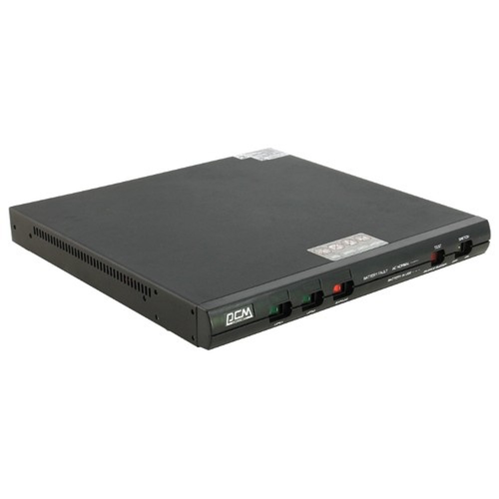 Powercom King Pro RM, Line-Interactive, 1000VA/800W, Rack mount 1U, 5*IEC320-C13 (1 surge & 4 batt), USB, LCD, black (1152593) арт. KIN-1000AP RM