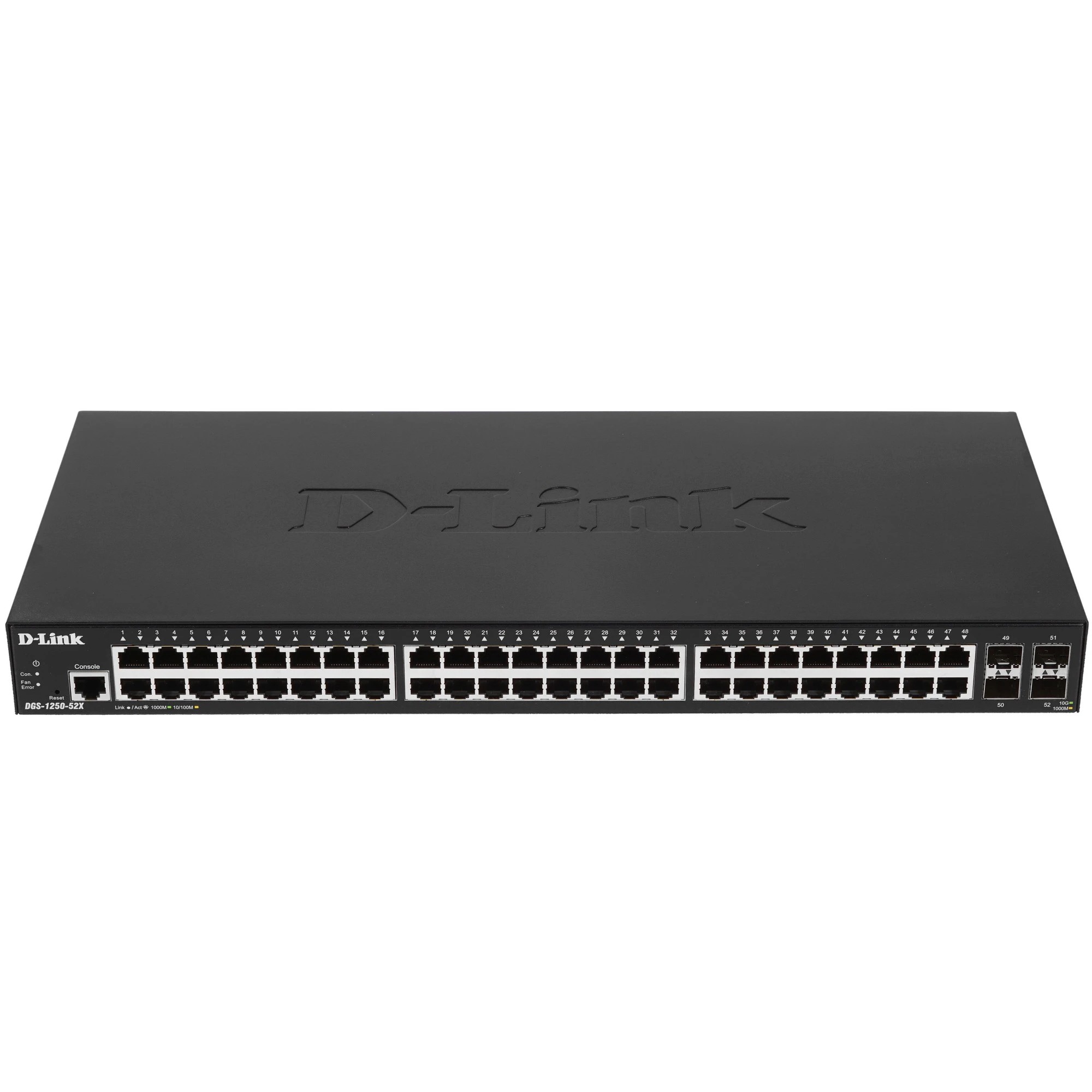 D-Link DGS-1250-52X/A1A Управляемый L2 коммутатор c 48 портами 10/100/1000Base-T и 4 портами 10GBase-X SFP+ D-Link SMB