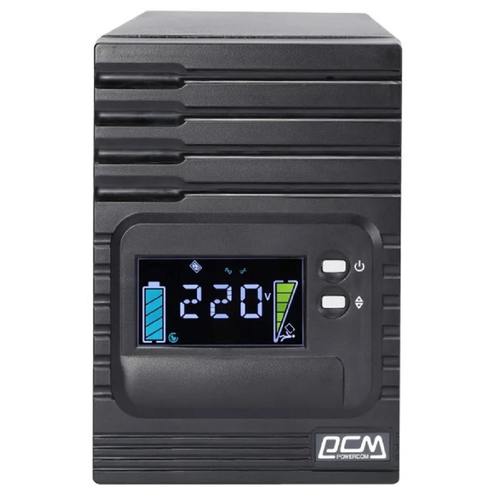 Powercom Smart King Pro+ SPT-1500, Line-Interactive, LCD, 1500VA/1200W, Tower, 8*IEC320-C13, SNMP Slot, black (1152565) арт. SPT-1500-II LCD