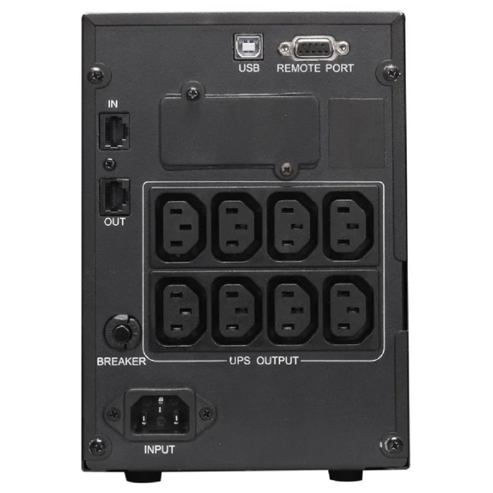 Powercom Smart King Pro+ SPT-1500, Line-Interactive, LCD, 1500VA/1200W, Tower, 8*IEC320-C13, SNMP Slot, black (1152565) арт. SPT-1500-II LCD