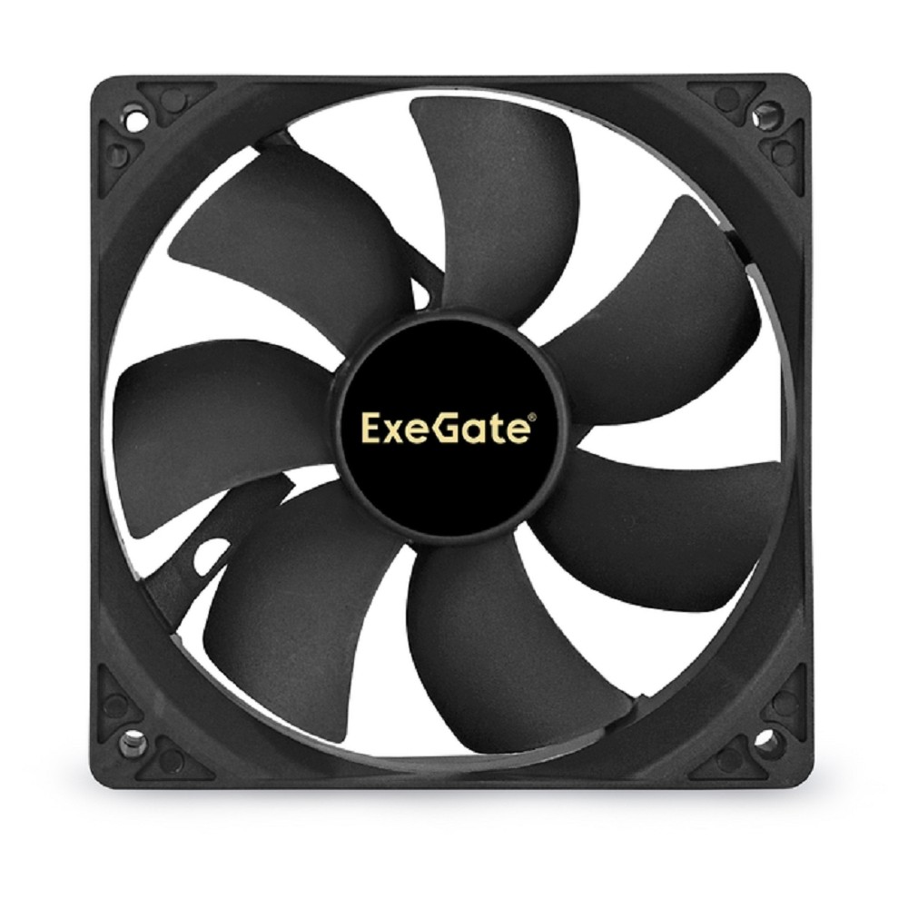 Exegate EX283388RUS Вентилятор ExeGate ExtraPower EP12025S3P, 120x120x25 мм, подшипник скольжения, 3pin, 1800RPM, 26dBA