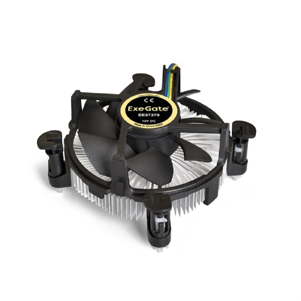 Exegate EX283280RUS Кулер ExeGate EE97379, Al, S1150/1151/1155/1156, TDP 65W, Hydro bearing, 4pin, 23.5db, BOX
