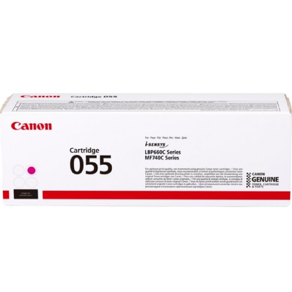 Canon 055 M Тонер-картридж для Canon LBP66x/MF74x, (2100 стр.), пурпурный арт. 3014C002