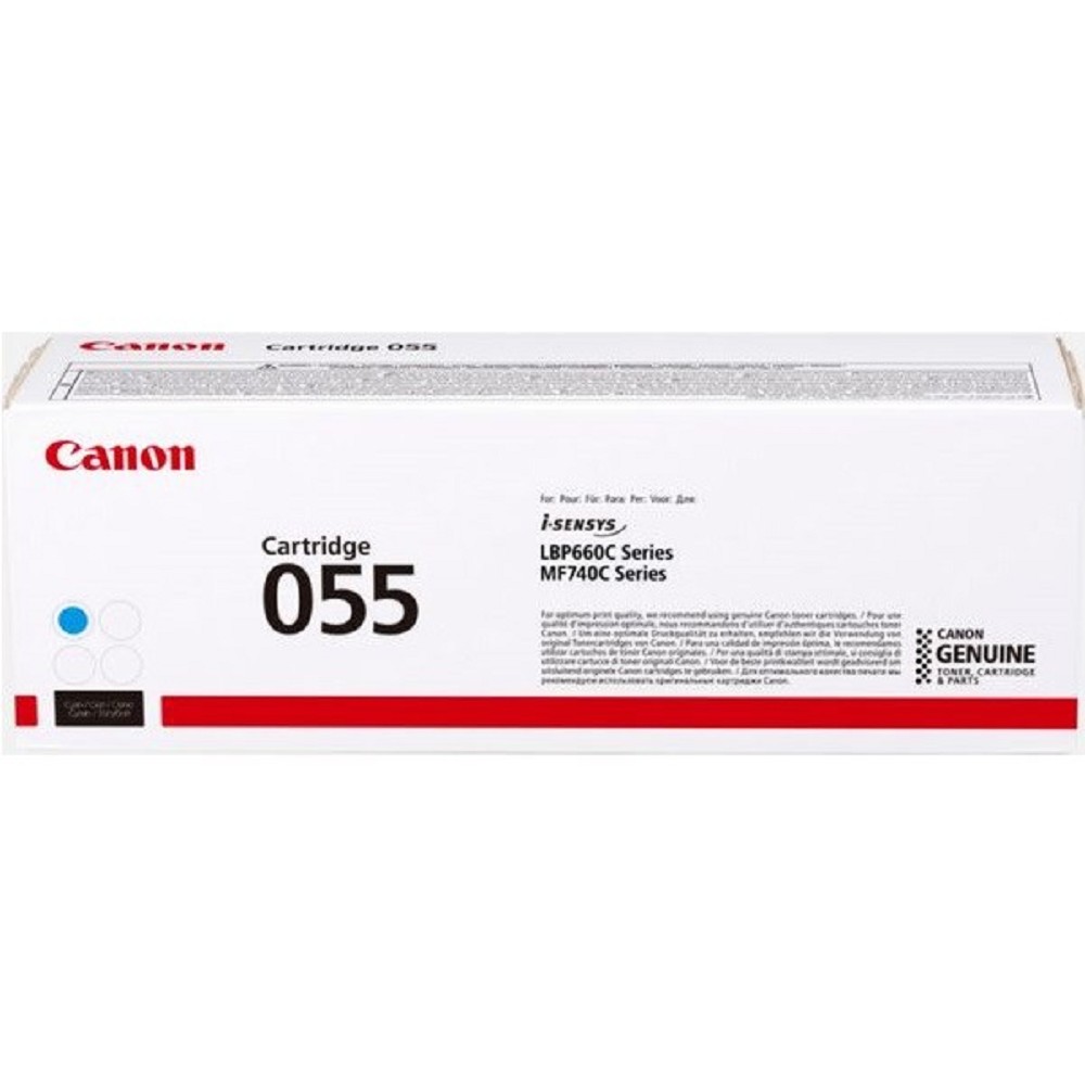 Canon 055 C Тонер-картридж для Canon LBP66x/MF74x, (2100 стр.), голубой арт. 3015C002
