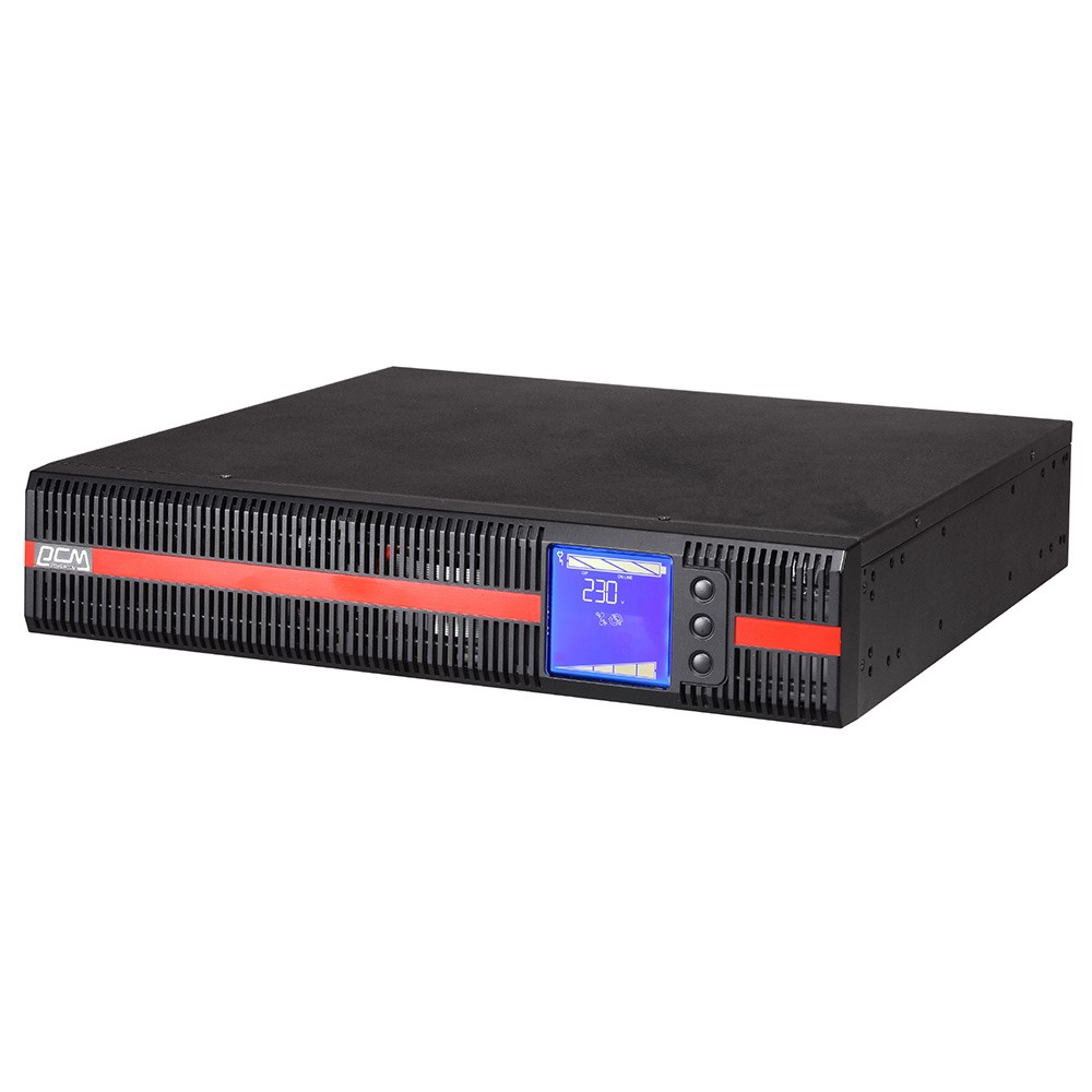Powercom MACAN SE, On-Line, 1000VA/1000W, Rack/Tower, 8*IEC320-C13, LCD, Serial+USB, SmartSlot, подкл. доп. Батарей (1076118) арт. MRT-1000SE