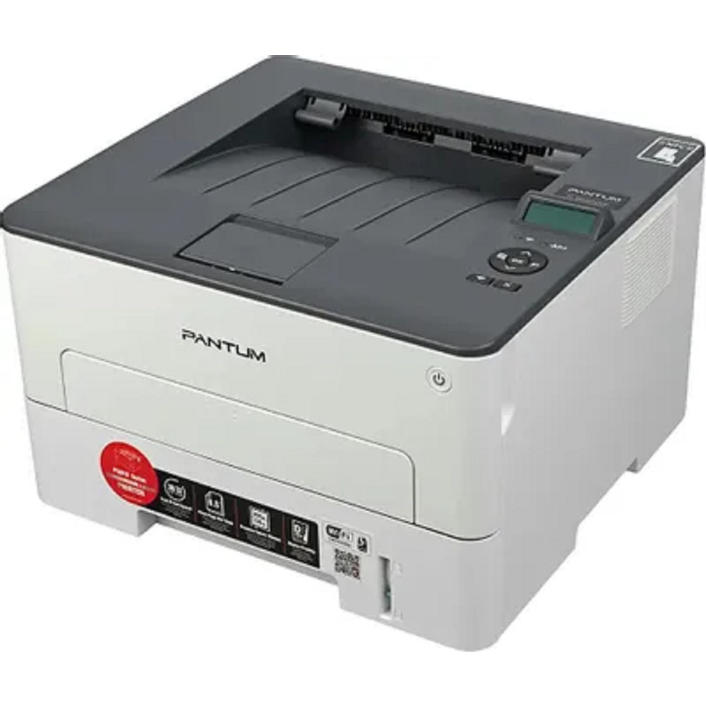 Pantum P3010DW, Printer, Mono laser, A4, 30 ppm (max 60000 p/mon), 350 MHz, 1200x1200 dpi, 128 MB RAM, Duplex, paper tray 250 pages, USB, LAN, WiFi, start. cartridge 1000 pages (grey)