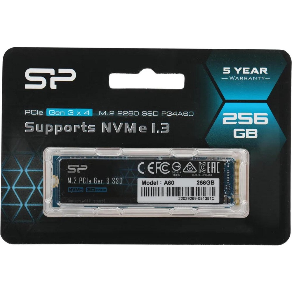 Silicon Power SSD M.2 256Gb A60 SP256GBP34A60M28
