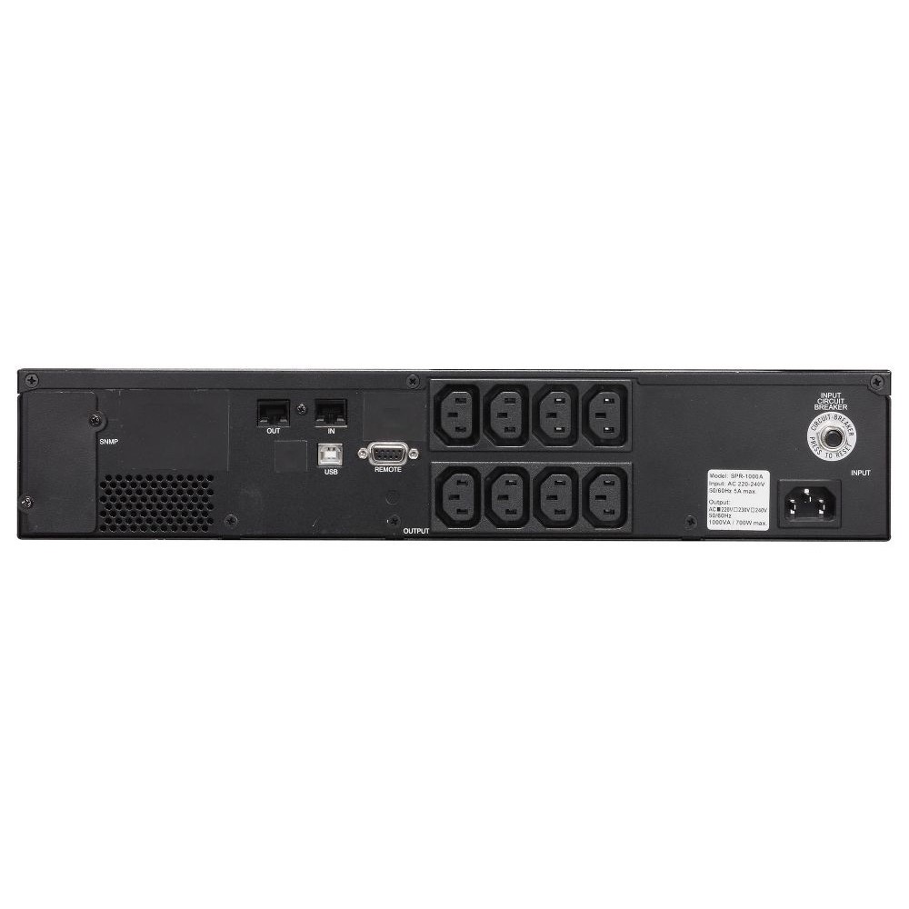 Powercom SMART KING PRO+, Line-Interactive, 2000VA/1600W, Rack/Tower, 8*IEC320-C13+ 1*C19, Serial+USB, SmartSlot (1152577) арт. SPR-2000 LCD